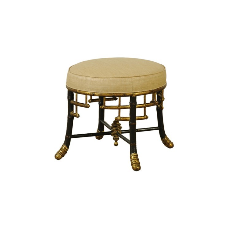 Пуф LI-SH15-49-03, массив дуба, текстиль, white, ROOMERS FURNITURE