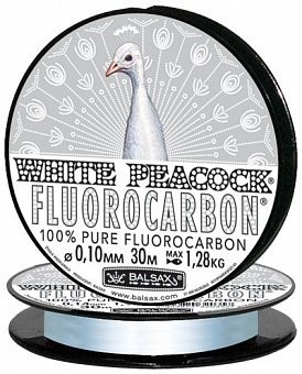 Леска Balsax White Peacock Fluorocarbon 30м 0,20 (54607)