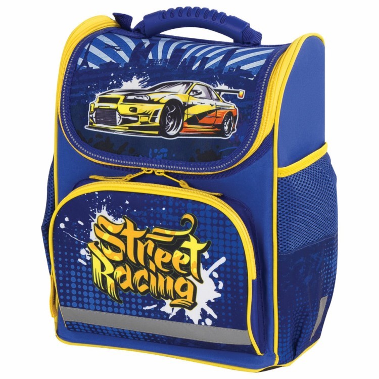 Ранец для мальчиков Пифагор Basic Street Racing 14 л 228808 (64823)