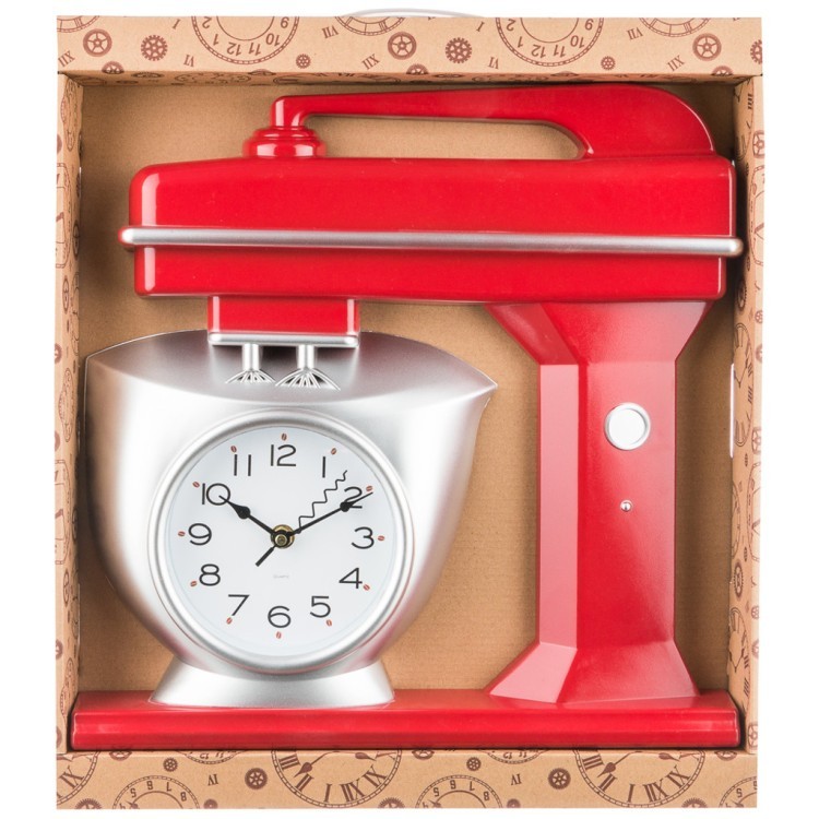 Часы настенные кварцевые "chef kitchen" 39 см цвет:красный Lefard (220-360)