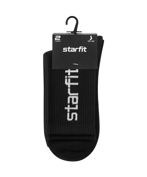 Носки спортивные STARFIT Crew, черный, р. 39-42, 2 пары (2126342)