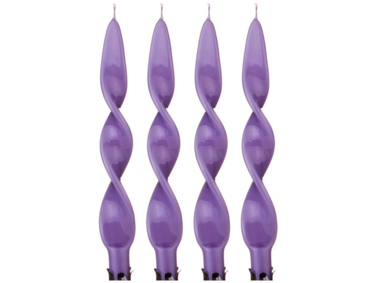 Набор свечей из 4 шт. 27/2,2 лакированный фиолетовый Adpal (348-622)