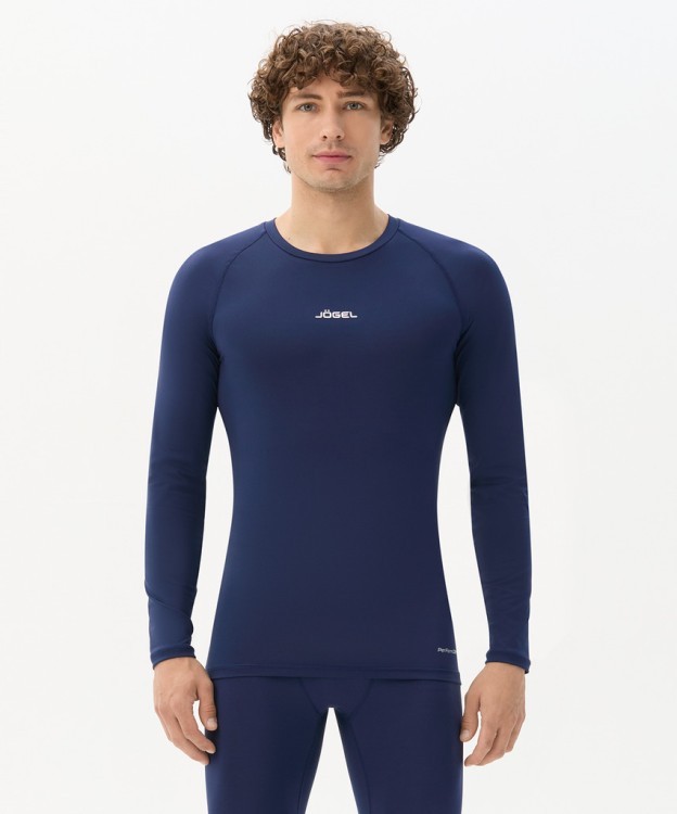 Футболка компрессионная с длинным рукавом JOGEL CAMP PerFormDRY Baselayer LS Tee, темно-синий (2123247)