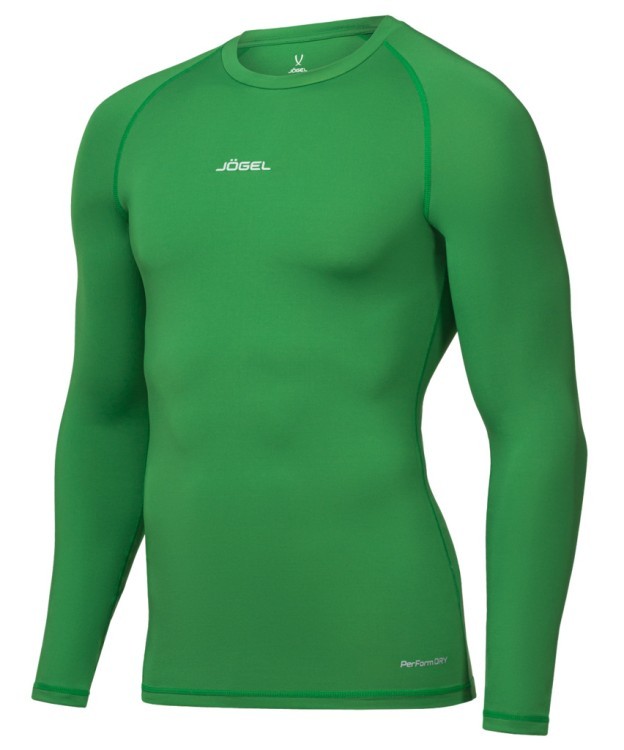 Футболка компрессионная с длинным рукавом JÖGEL CAMP PerFormDRY Baselayer LS Tee, зеленый (2125150)