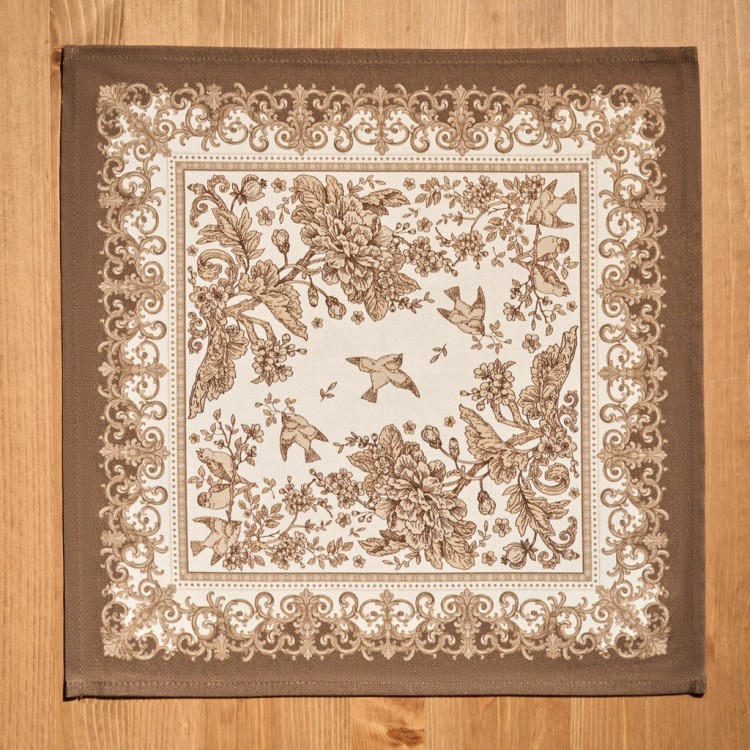 Набор салфеток из 2-х шт "royal garden",40х40см, 100% хлопок ,бежевый ,твил, (850-754-8) 