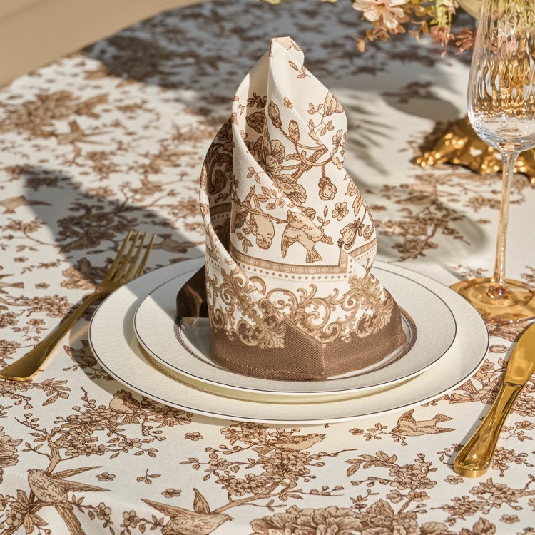 Набор салфеток из 2-х шт "royal garden",40х40см, 100% хлопок ,бежевый ,твил, (850-754-8) 