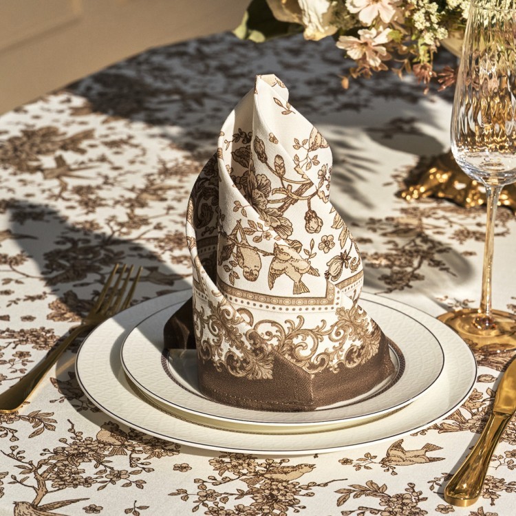 Набор салфеток из 2-х шт "royal garden",40х40см, 100% хлопок ,бежевый ,твил, (850-754-8) 