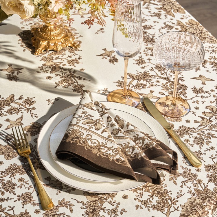 Набор салфеток из 2-х шт "royal garden",40х40см, 100% хлопок ,бежевый ,твил, (850-754-8) 