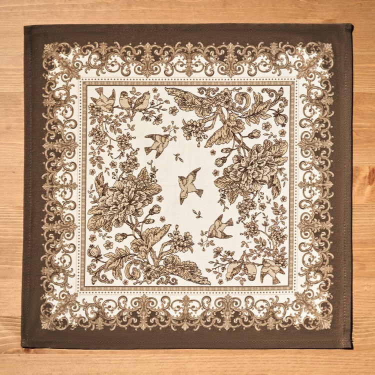 Набор салфеток из 2-х шт "royal garden",40х40см, 100% хлопок ,бежевый ,твил, (850-754-8) 