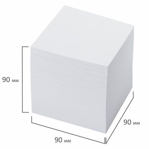 Блок для записей Brauberg куб 9х9х9 см белый 122340 (6) (85469)