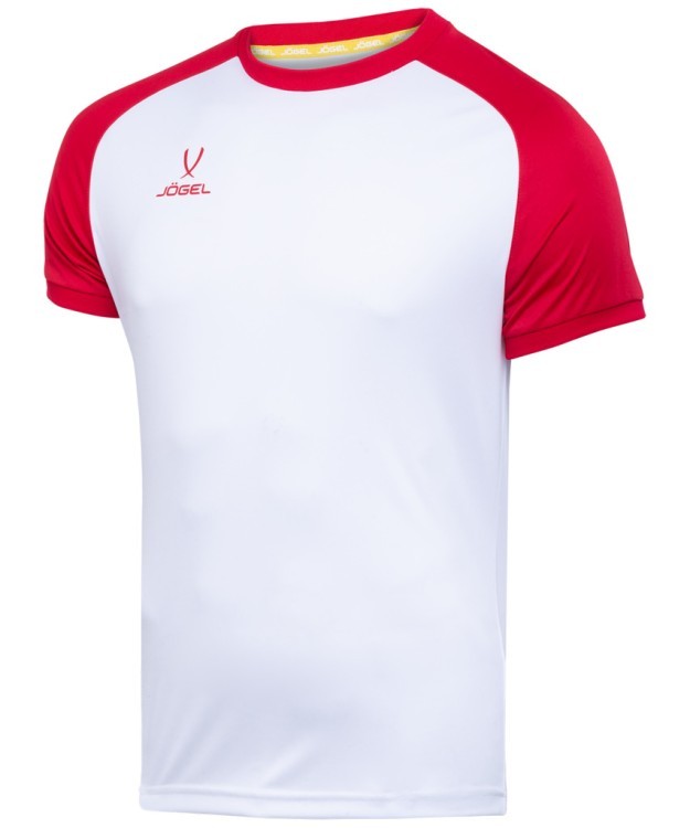 Футболка игровая JÖGEL CAMP Reglan Jersey, белый/красный, детский (702194)