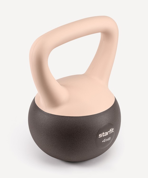 БЕЗ УПАКОВКИ Гиря мягкая STARFIT DB-601, 4 кг, персиковый/серый (2127727) БЕЗ УПАКОВКИ Гиря мягкая STARFIT DB-601, 4 кг, персиковый/серый (2127727)