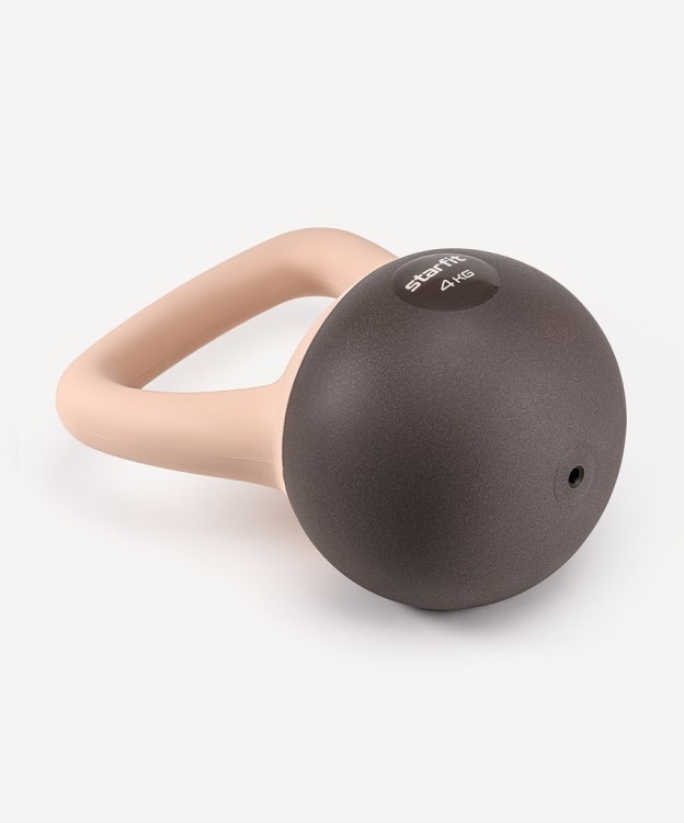 БЕЗ УПАКОВКИ Гиря мягкая STARFIT DB-601, 4 кг, персиковый/серый (2127727) БЕЗ УПАКОВКИ Гиря мягкая STARFIT DB-601, 4 кг, персиковый/серый (2127727)