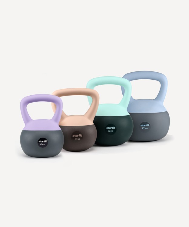 БЕЗ УПАКОВКИ Гиря мягкая STARFIT DB-601, 4 кг, персиковый/серый (2127727) БЕЗ УПАКОВКИ Гиря мягкая STARFIT DB-601, 4 кг, персиковый/серый (2127727)
