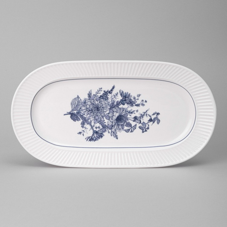 Блюдо овальное lefard "royal blue" 30*16,5*2,5 см Lefard (425-091)