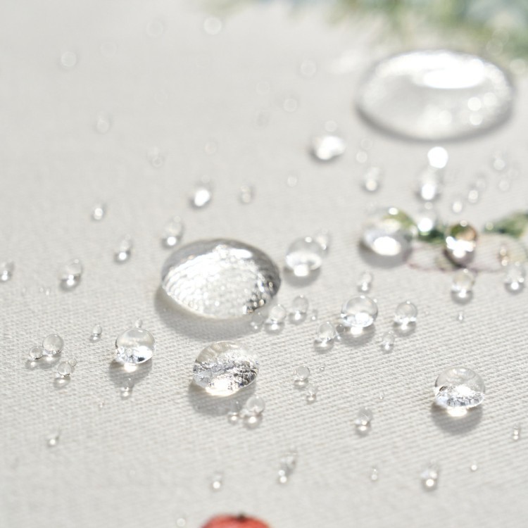 Дорожка "морозко.снегири" 45х145см ,красный, 100% хлопок,твил пропитка (850-745-3) 