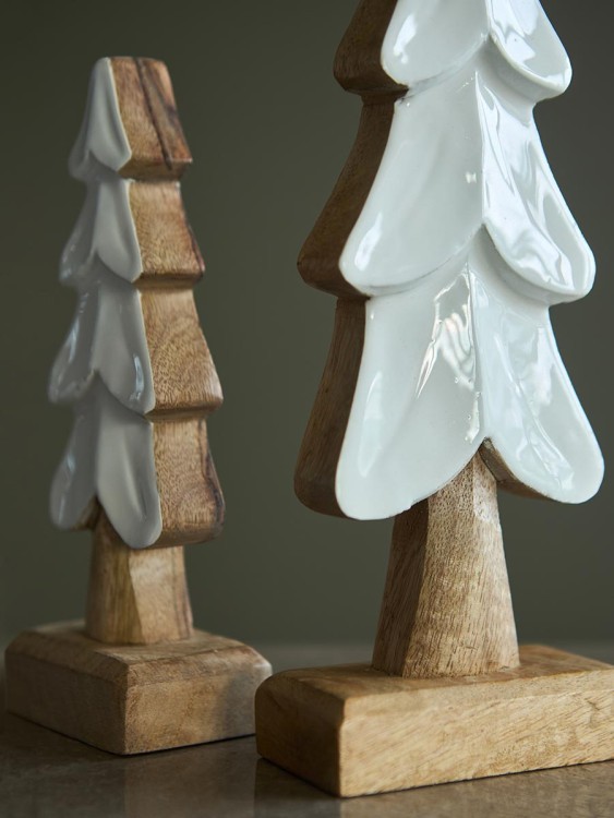 Декор новогодний snowy tree из коллекции new year essential, 30 см (79910)