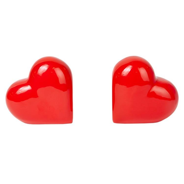Держатель для книг love, 14х14 см, красный, 2 шт. (79931)