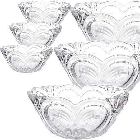 Набор стеклянных салатников 6 штук (687-1)
