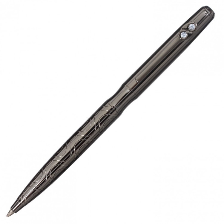 Ручка подарочная шариковая Galant NUANCE корпус оружейный металл синяя 143508 (1) (92002)