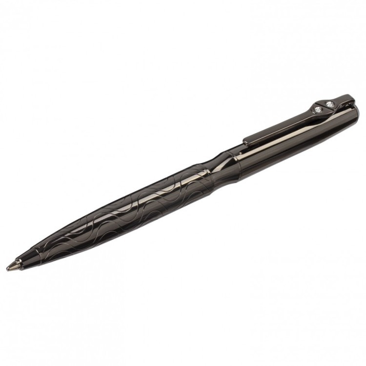 Ручка подарочная шариковая Galant NUANCE корпус оружейный металл синяя 143508 (1) (92002)