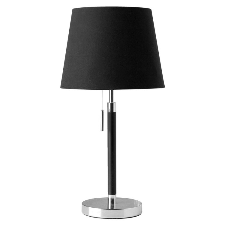 Лампа настольная venice, 22х44 см, черная, хром (67929)