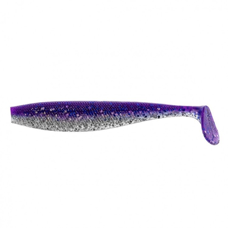 Виброхвост Helios Trofey 5.5"/14 см, цвет Silver Sparkles & Fio 4 шт HS-25-036 (77866)