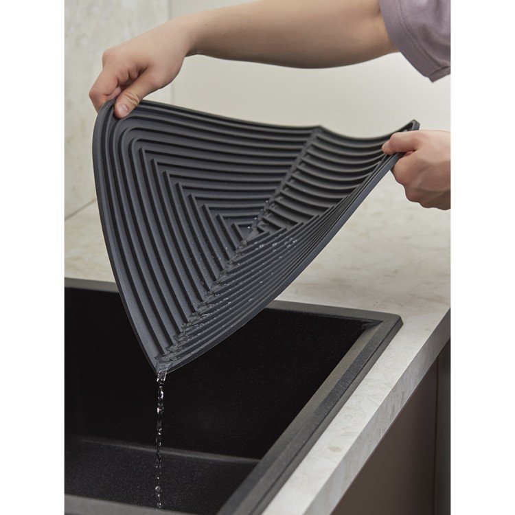 Коврик для сушки посуды dry flex, 34,6х44,6 см, темно-серый (77271) Коврик для сушки посуды dry flex, 34,6х44,6 см, темно-серый (77271)