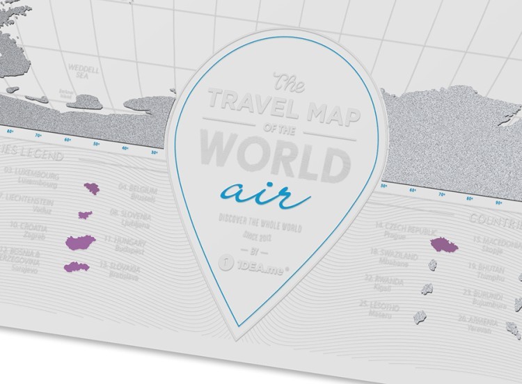 Карта travel map air world (58629)