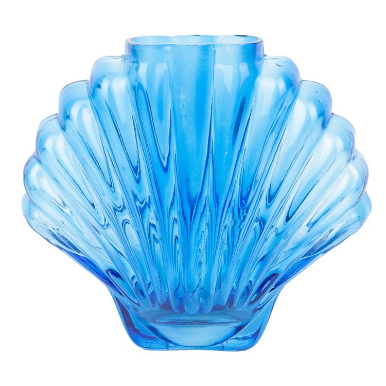 Ваза для цветов seashell, 18,5 см, голубая (78572) Ваза для цветов seashell, 18,5 см, голубая (78572)