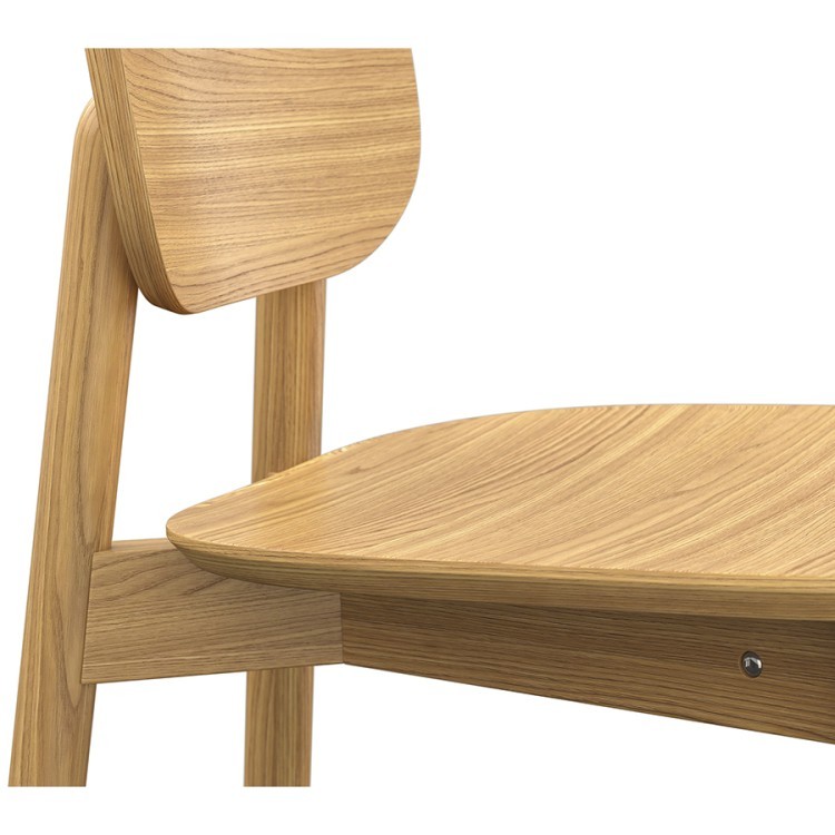 Стул полубарный saga, ясень (76418)