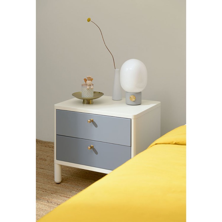 Тумба прикроватная saga, hordur, 55х40х50 см, белая (73873)