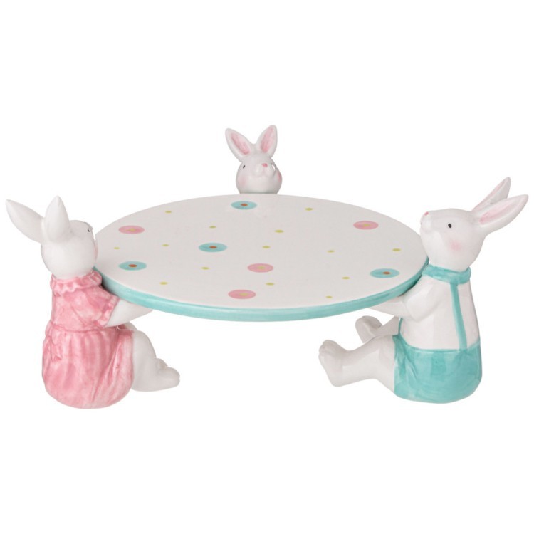 Блюдо для торта коллекция "bright rabbits" 22,5х22х12 см Lefard (406-740)