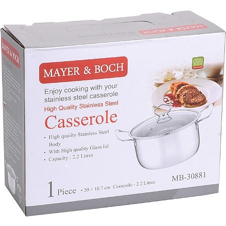 Кастрюля с крышкой 2,5л нерж/ст Mayer&Boch (30881) Кастрюля с крышкой 2,5л нерж/ст Mayer&Boch (30881)