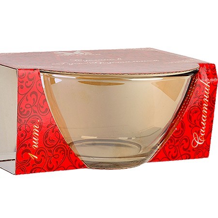 Салатник 13см 500мл Золотистый мёд стекло (ME1542-1-05) Салатник 13см 500мл Золотистый мёд стекло (ME1542-1-05)