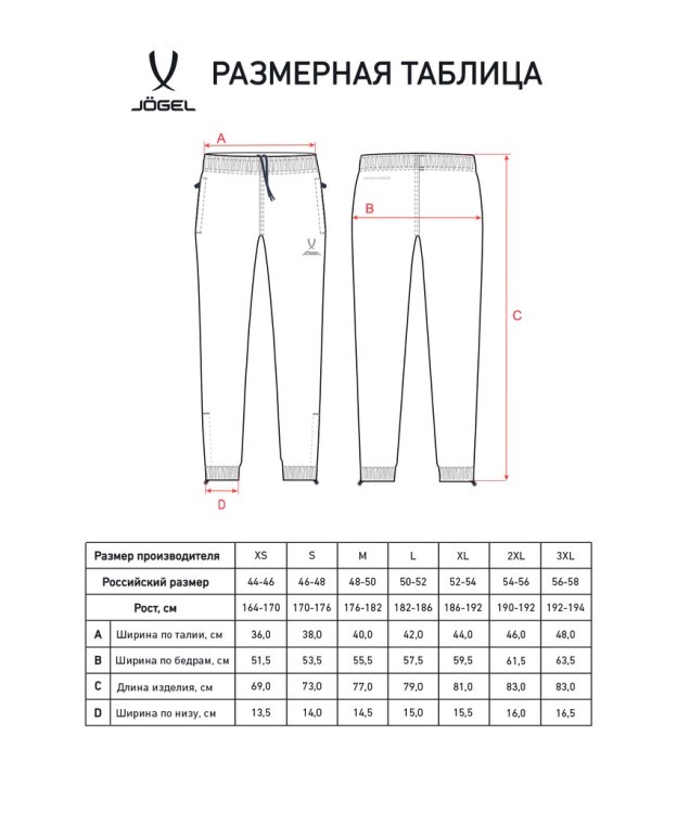 Брюки ветрозащитные JOGEL DIVISION PerFormPROOF Rain Pants, черный (2120645)