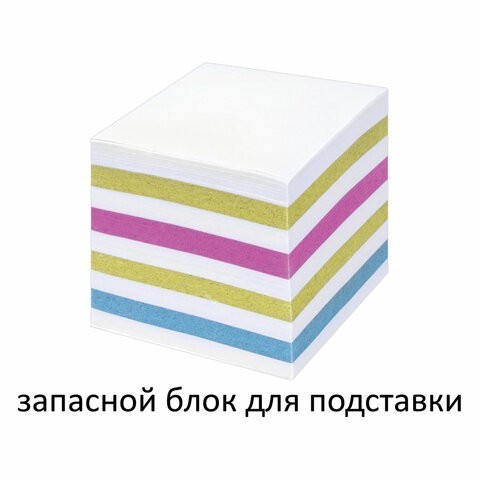 Блок для записей Staff куб 9х9х9 см цветной/белый 126367 (6) (85470)