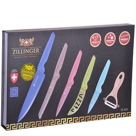 Набор ножей 6пр нерж ZILLINGER (832)