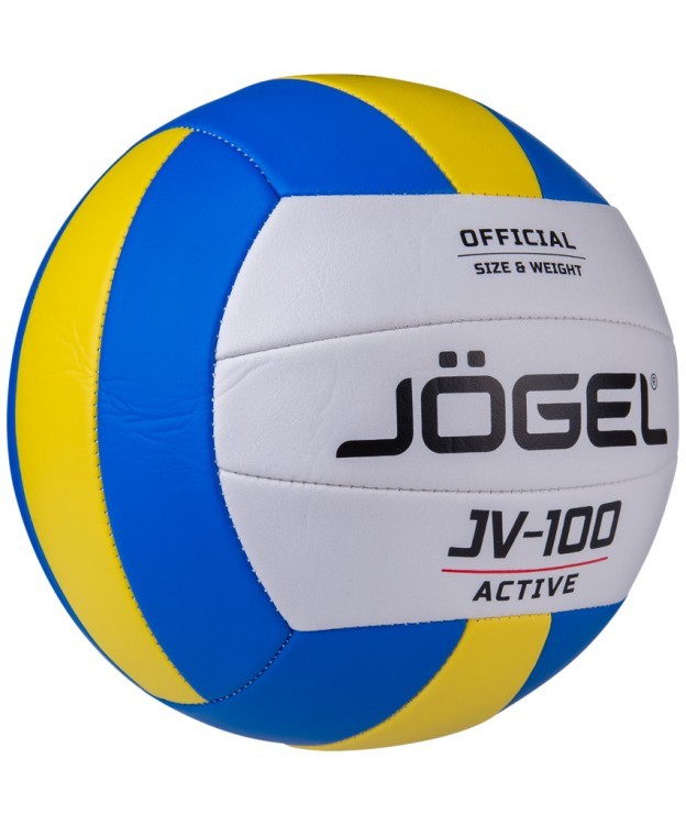 Мяч волейбольный JV-100, синий/желтый (1525628)