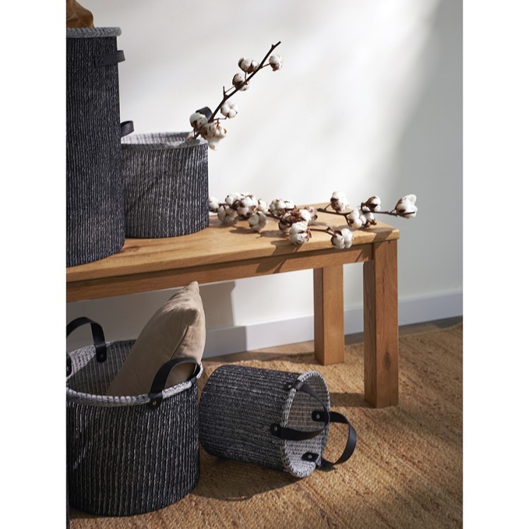 Корзина для хранения sustainable collection, D32х28 см, черная (77678)