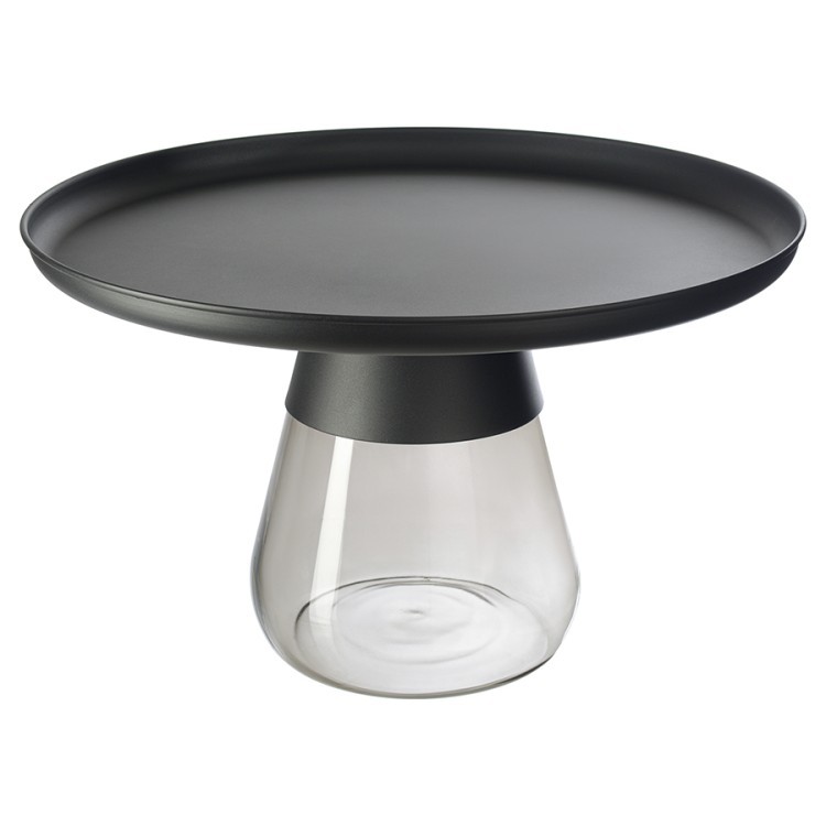 Столик кофейный dahl, D70,5х43 см, черный/серый (77250)