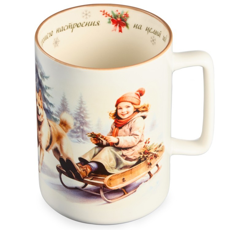 Кружка lefard "хорошего настроения на целый год" 400мл Lefard (260-1069)