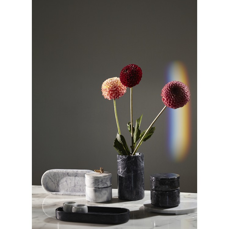 Поднос marm, 25х10 см, белый мрамор (75921)