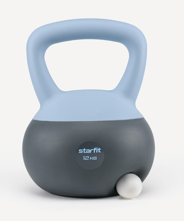 БЕЗ УПАКОВКИ Гиря мягкая STARFIT DB-601, 12 кг, холодный синий/темно-серый (2127725) БЕЗ УПАКОВКИ Гиря мягкая STARFIT DB-601, 12 кг, холодный синий/темно-серый (2127725)
