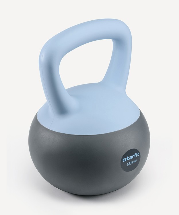 БЕЗ УПАКОВКИ Гиря мягкая STARFIT DB-601, 12 кг, холодный синий/темно-серый (2127725) БЕЗ УПАКОВКИ Гиря мягкая STARFIT DB-601, 12 кг, холодный синий/темно-серый (2127725)