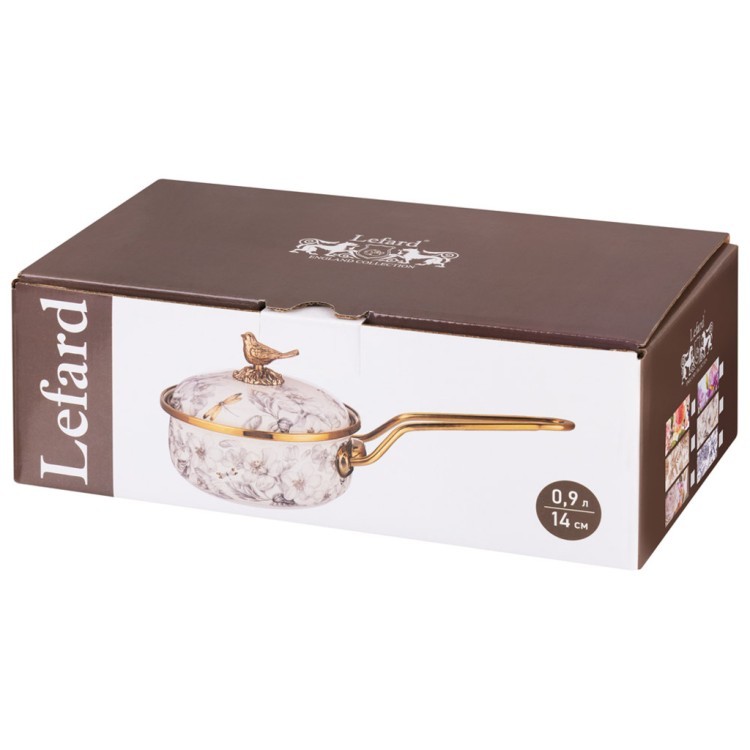 Ковш lefard эмалированный, серия фландрия, 14см / 0,9л Lefard (950-765)