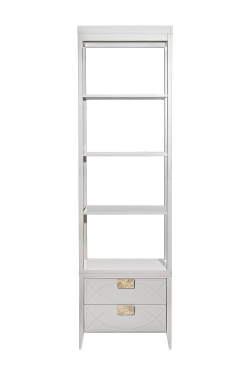 Шкаф-витрина открытый узкий с тумбой прикроватной с 2-мя ящиками (TT-00016858)