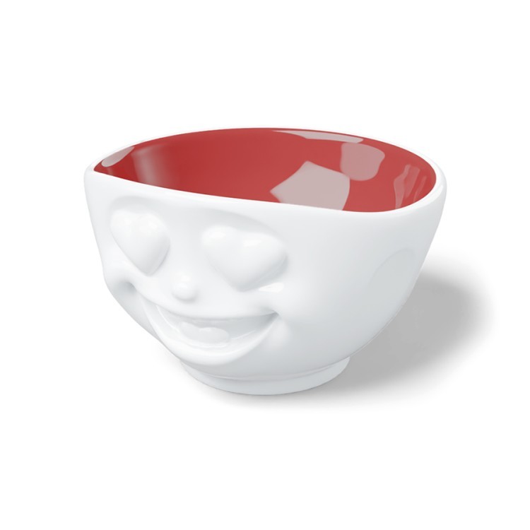 Чаша heartful, 500 мл, белая/красная (80245)