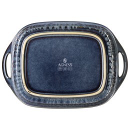 Форма для запекания с крышкой reactive blue 33*23*9,5/13 см 2000 мл Agness (780-146)