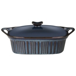 Форма для запекания с крышкой reactive blue 33*23*9,5/13 см 2000 мл Agness (780-146)